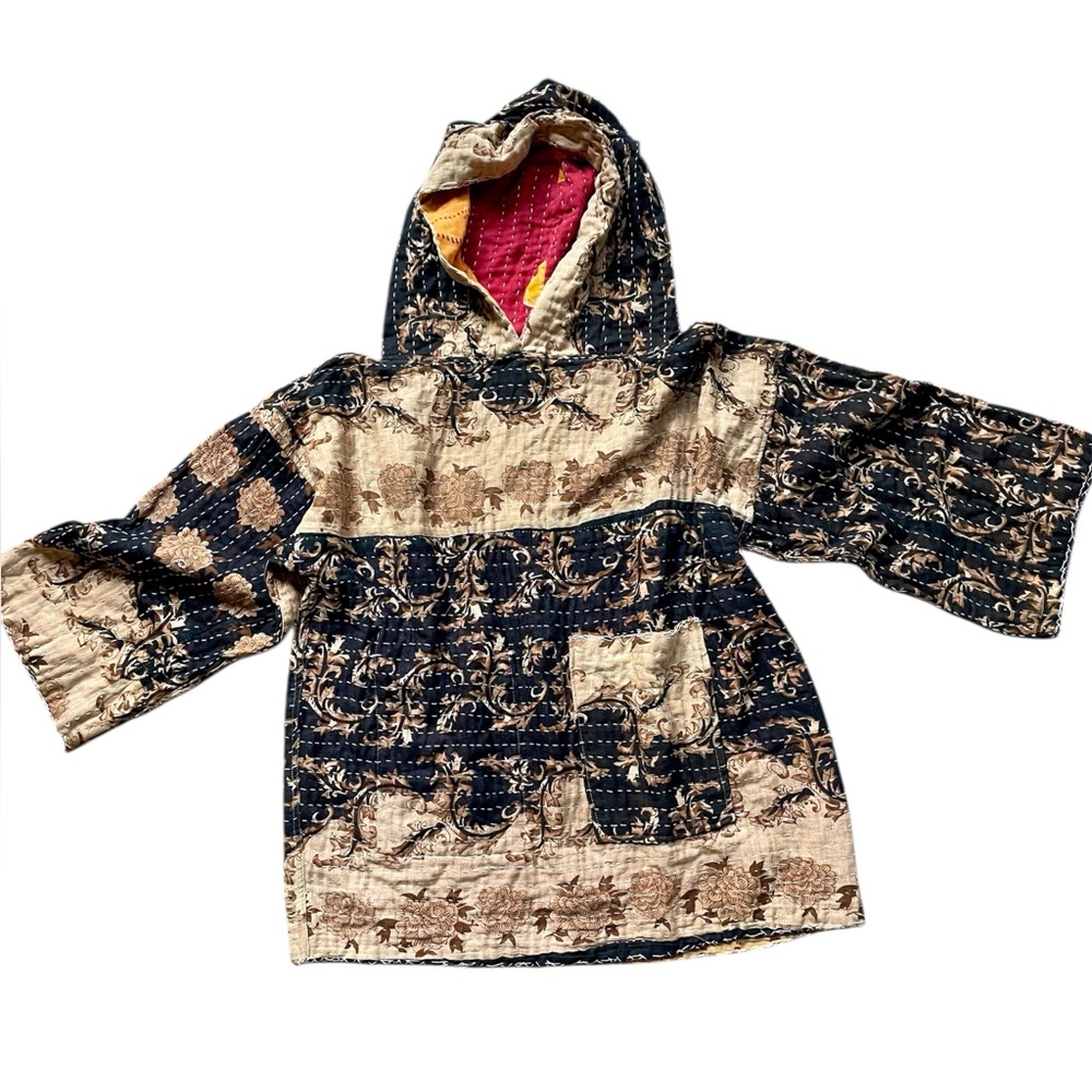Reversible Kantha Hoodie